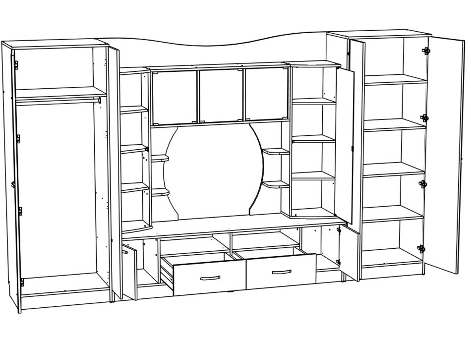 Гостиная МЛ - 8 (3500), Собран Гостиная МЛ - 8 (3500), Собран