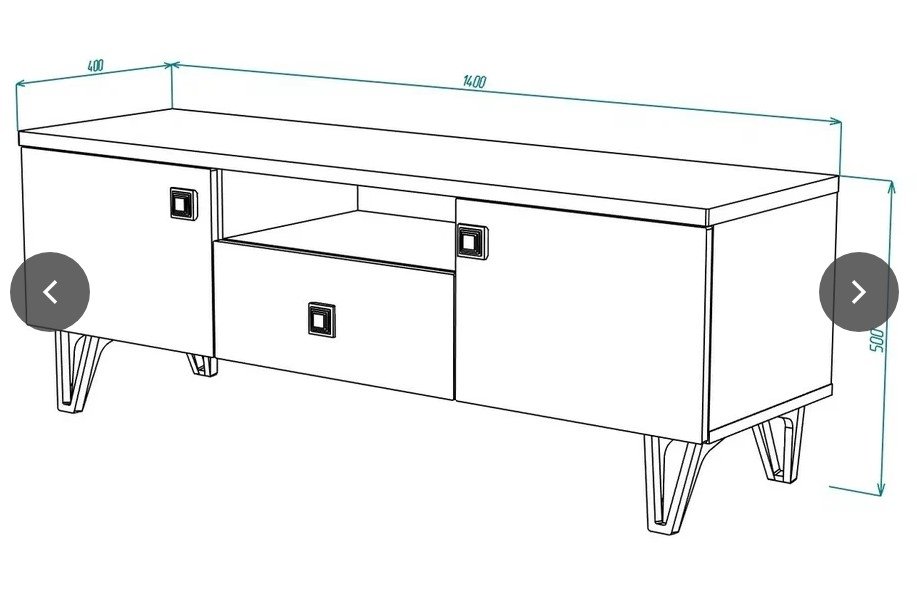 МИРА № 7 тумба ТВ 1400, Собран МИРА № 7 тумба ТВ 1400, Собран