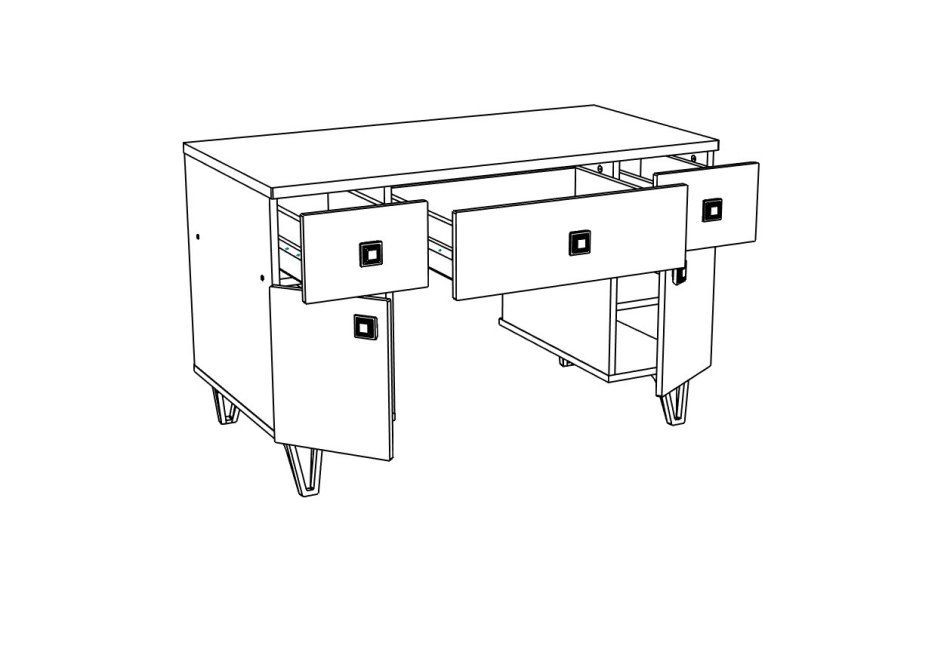 МИРА №18 стол для макияжа