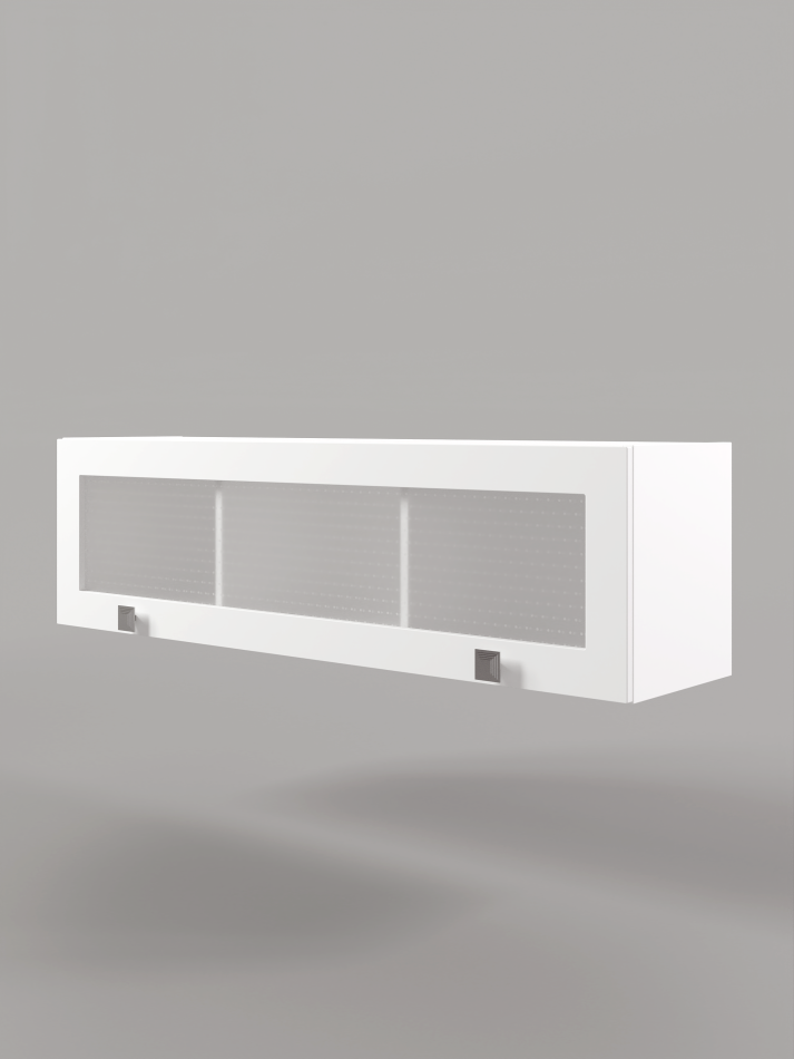 МИРА № 8 шкаф навесной витрина 1400, Собран МИРА № 8 шкаф навесной витрина 1400, Собран