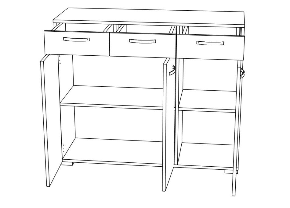 Комод МЛ-1 (модульная система №1)
