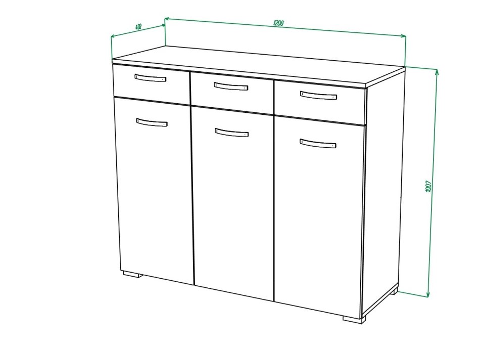 Комод МЛ-1 (модульная система №1)