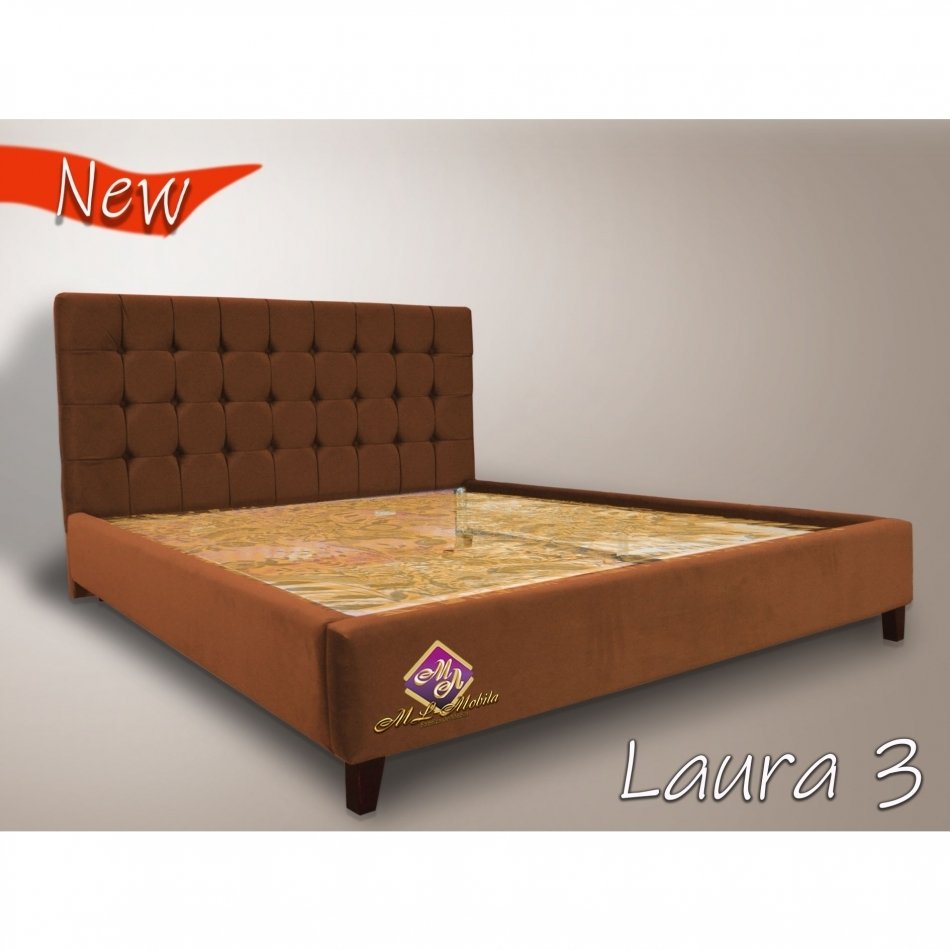 Кровать "ЛАУРА" 3 (1,60х2,0м) С Матрасом МЛ 