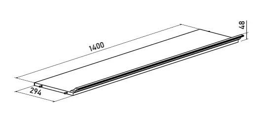 Ливерпуль №  7 Полка 1400(карниз в комплекте) 