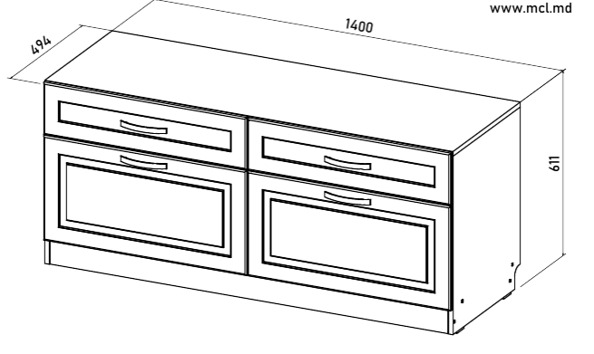 Ливерпуль №  5 Тумба ТВ 1400