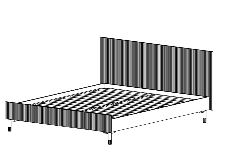 Вельвет №14 Кровать 1600 (без основание) Вельвет №14 Кровать 1600 (без основание)