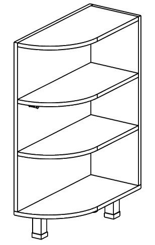 Омега С 300 тп (Н 30 торц+полки)