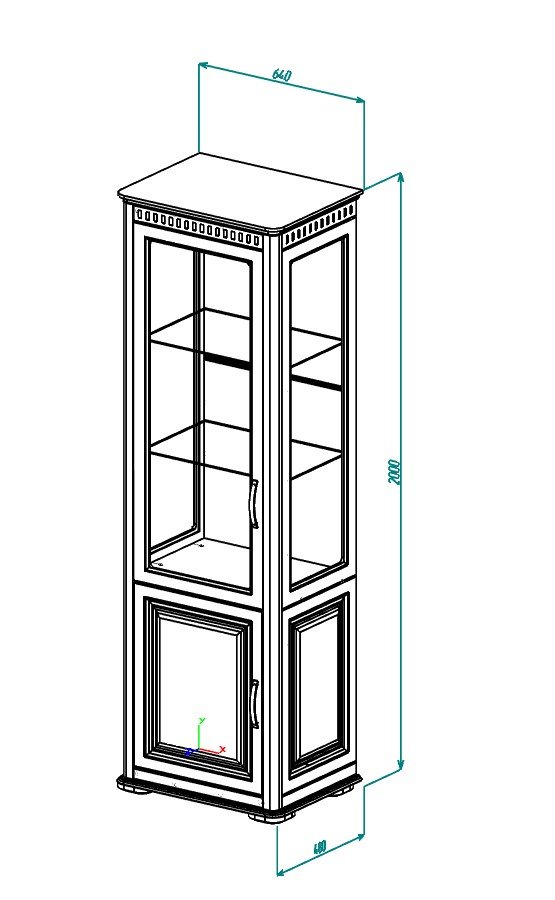 Марсель 2 №11 Пенал витрина