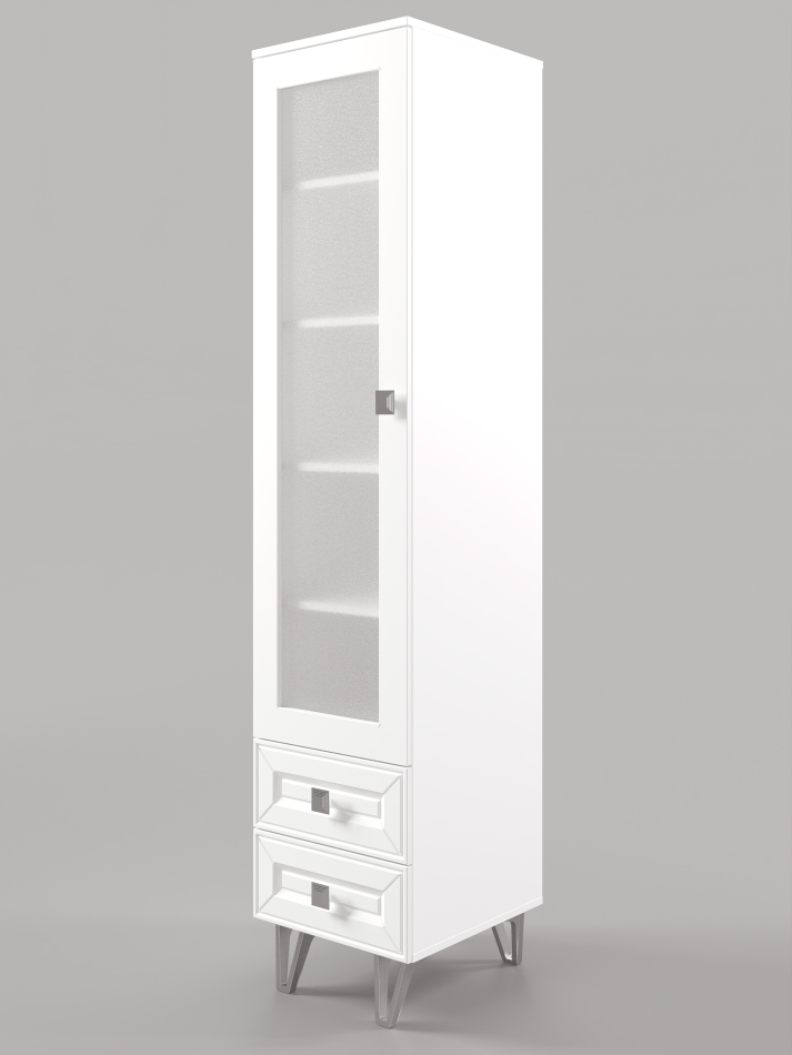 МИРА № 6 пенал витрина 450х500х500, Собран