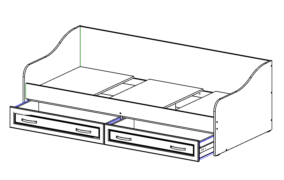 Ливерпуль № 29 Кровать (90x200)