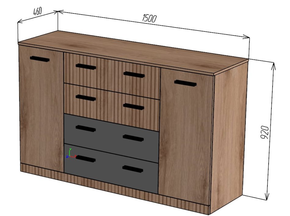 Комод Лотос (1500), Собран