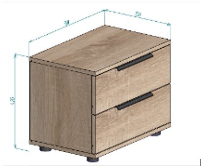 ЛИРА Тумба прикроватная