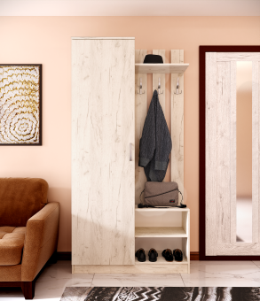 Прихожая МЛ - 9 левая (без зеркала), Собран