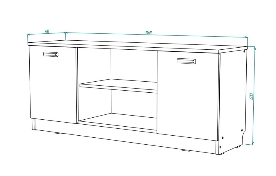 Вуди № 1Тумба ТВ 1400 Вуди № 1Тумба ТВ 1400