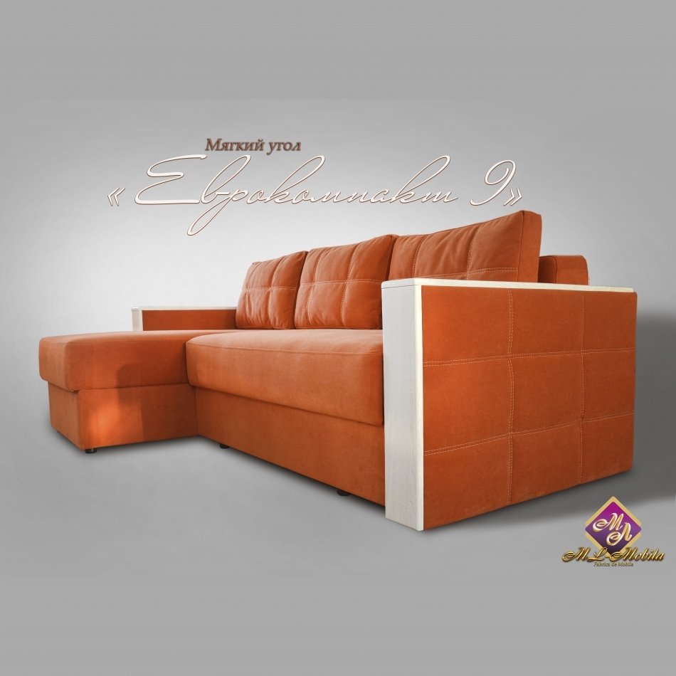 Мягкий угол ''ЕВРОКОМПАКТ" 9 левый К-1 Бонель, Собран