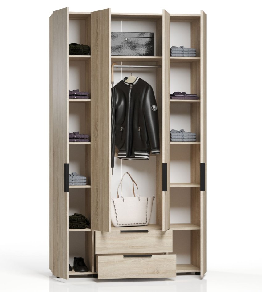 ЛИРА Шкаф для одежды 4Д 2Я (1400) ЛИРА Шкаф для одежды 4Д 2Я (1400)