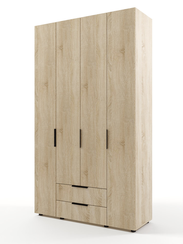 ЛИРА Шкаф для одежды 4Д 2Я (1400) ЛИРА Шкаф для одежды 4Д 2Я (1400)