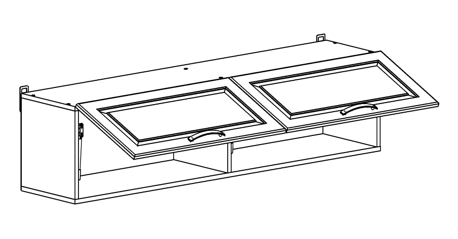 Ливерпуль № 6 Шкаф навесной , Собран Ливерпуль № 6 Шкаф навесной , Собран