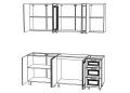 Кухня ПРОВАНС 2,0 м (без столешницы) Кухня ПРОВАНС 2,0 м (без столешницы)