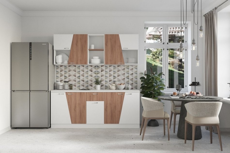 Кухня  БРИЗ  2,0 м  (без столешницы), Собран