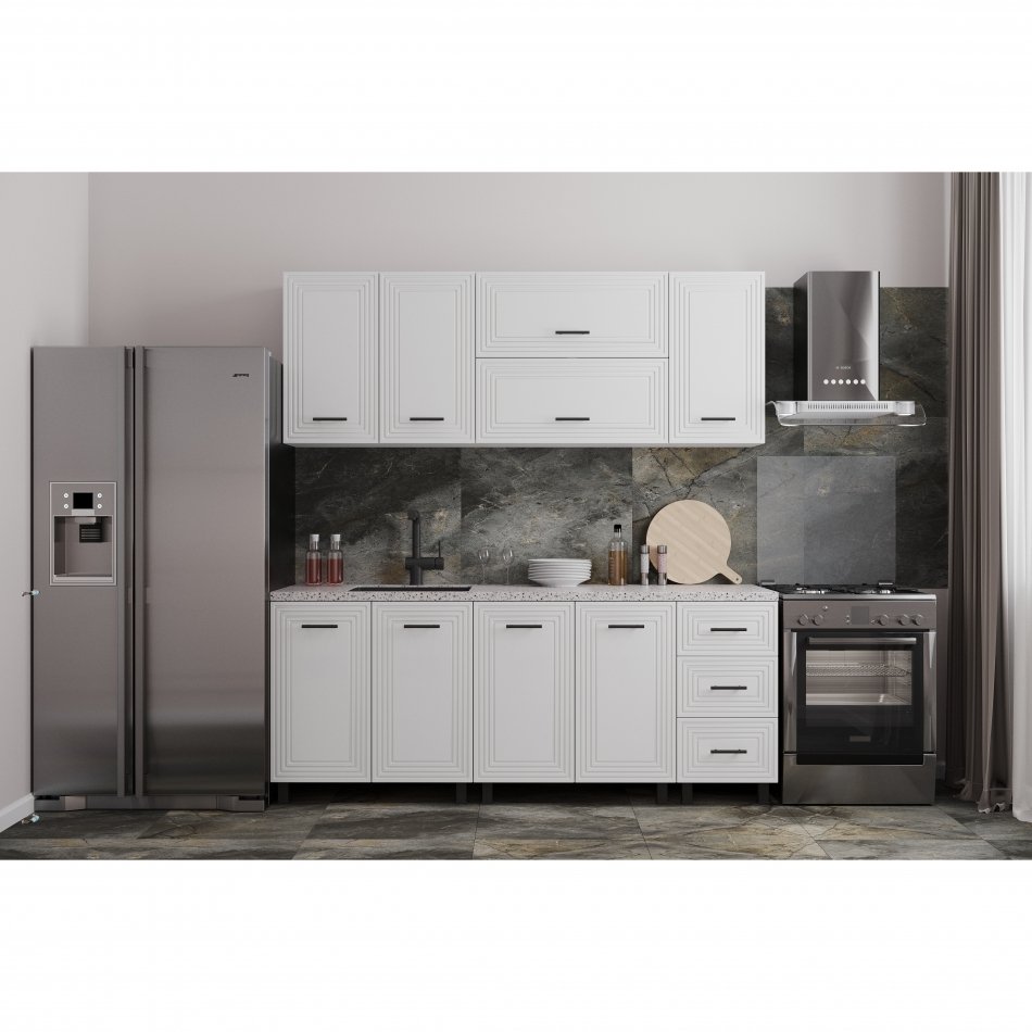 Кухня ЕВА 2,0 м (без столешницы), Собран Кухня ЕВА 2,0 м (без столешницы), Собран