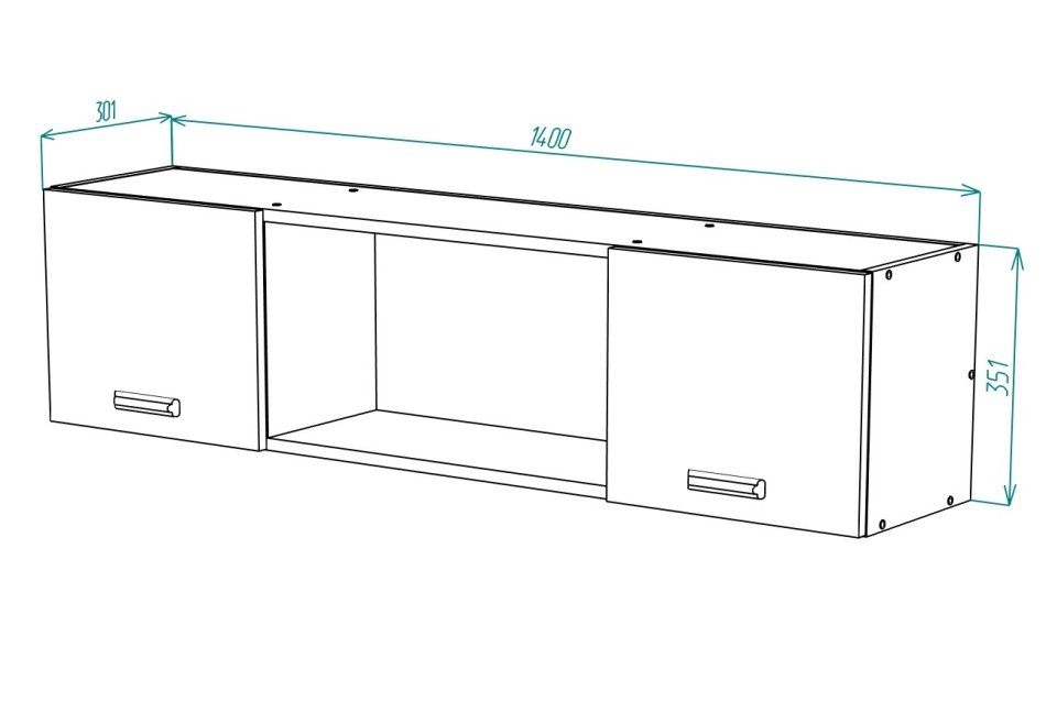 Вуди №12 Шкаф навесной Вуди №12 Шкаф навесной