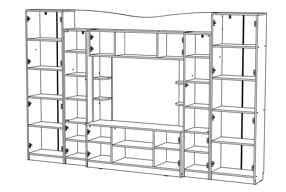  Вуди НАБОР №1 Гостиная ( 3 342)											