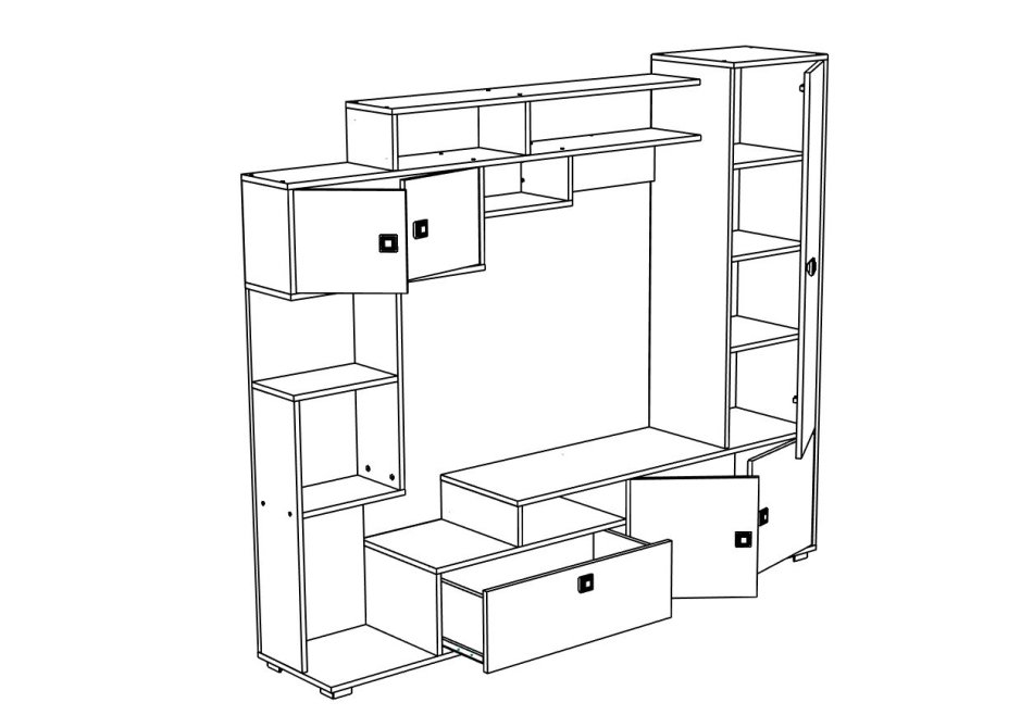 Гостиная МЛ -11, Собран Гостиная МЛ -11, Собран