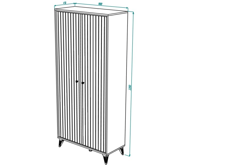 ВАЛЕНСИЯ № 4 Шкаф глянец