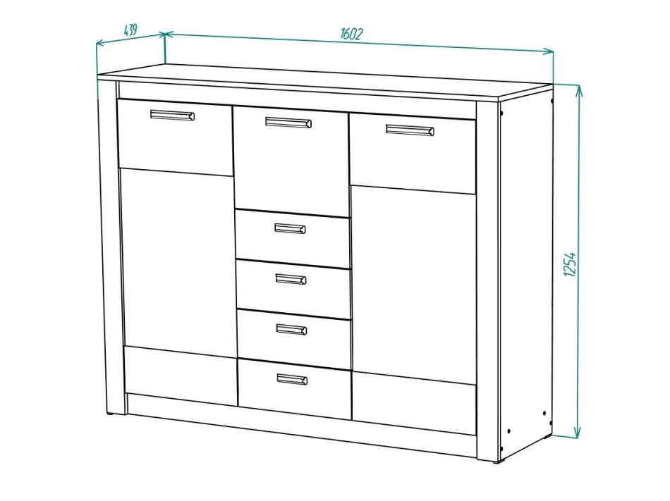 Гамма №14 комод витрина 1600 МЛ Гамма №14 комод витрина 1600 МЛ