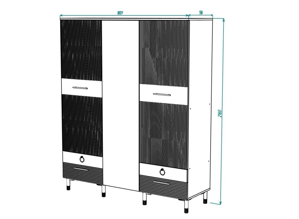 Вельвет № 6 Шкаф 1800 Вельвет № 6 Шкаф 1800