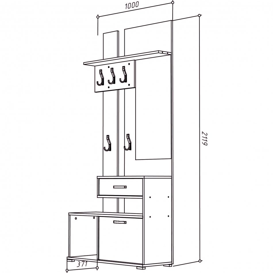 Прихожая МЛ - 1