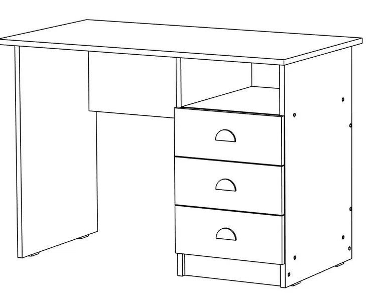 Рио № 7 Стол письменый