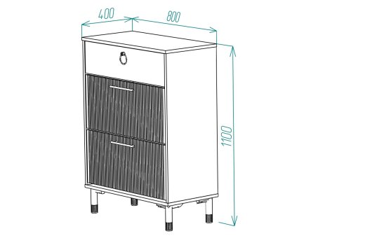 Вельвет №17 обувница 800, Собран