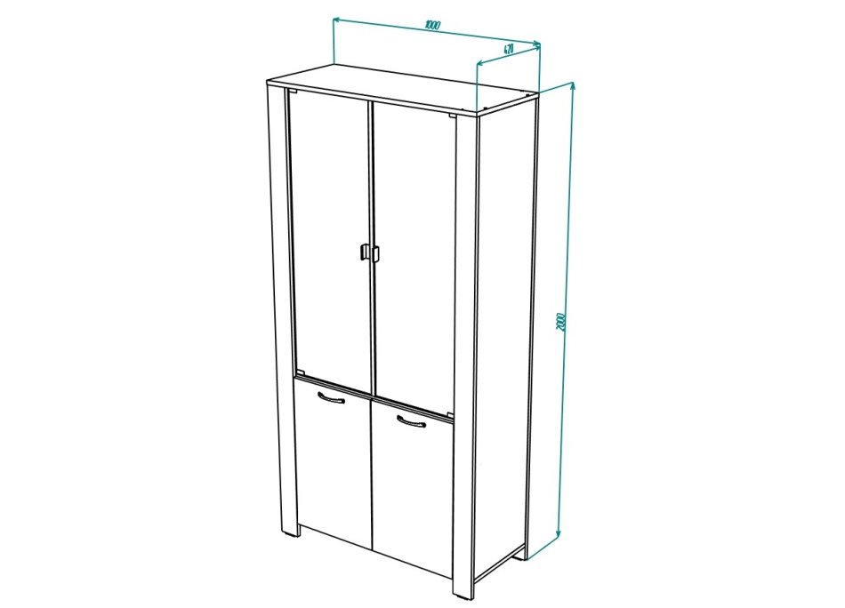 ВЕГА №14 Шкаф для книг ВЕГА №14 Шкаф для книг