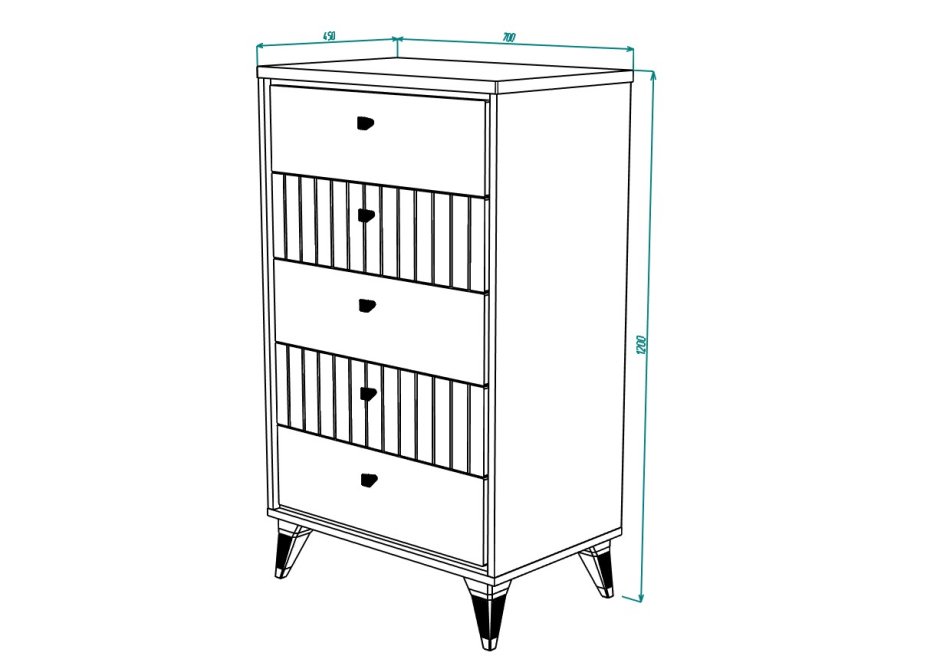ВАЛЕНСИЯ № 9 Комод глянец