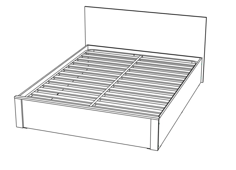 Гамма № 1 Кровать 1600