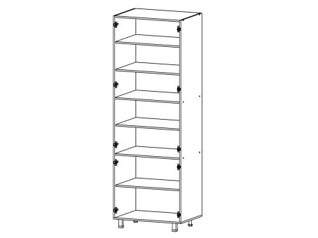 КОРПУС Пенал 800x2330 глухой, витрина