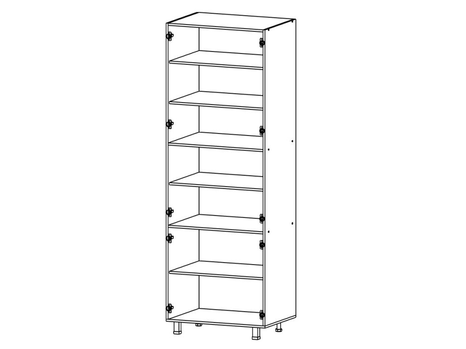 КОРПУС Пенал 800x2330 глухой, витрина