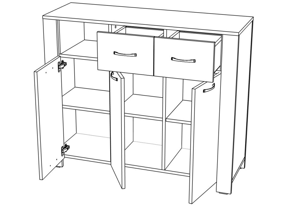 ВЕГА № 3 Комод 3д2я