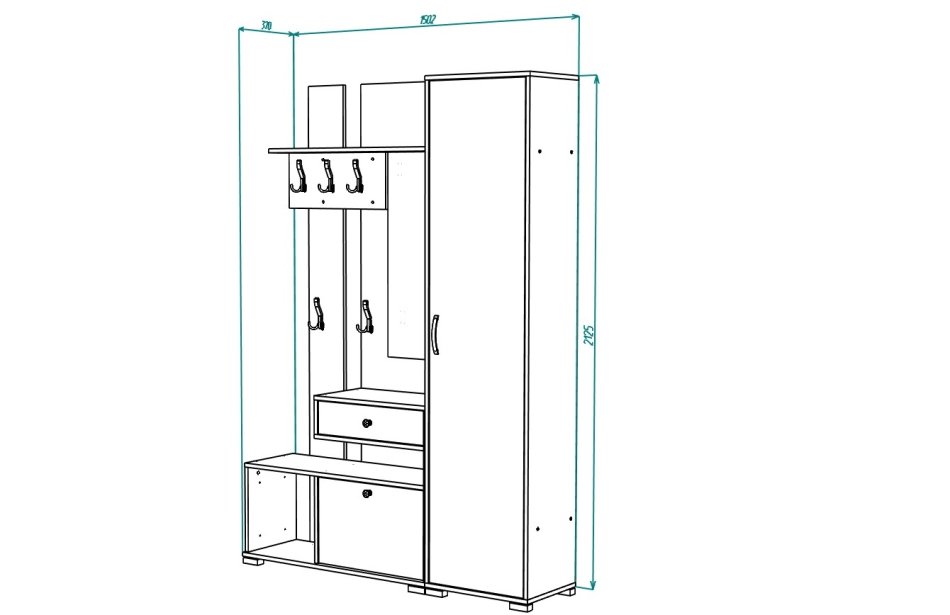Прихожая МЛ - 2, Собран