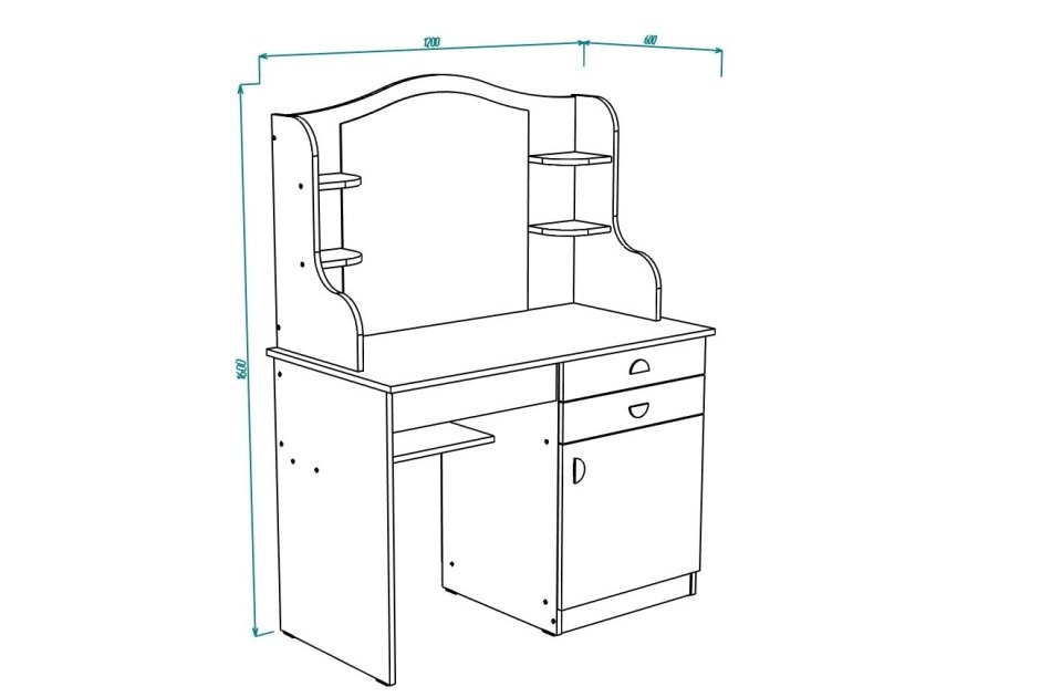 Рио №13 Стол туалетный