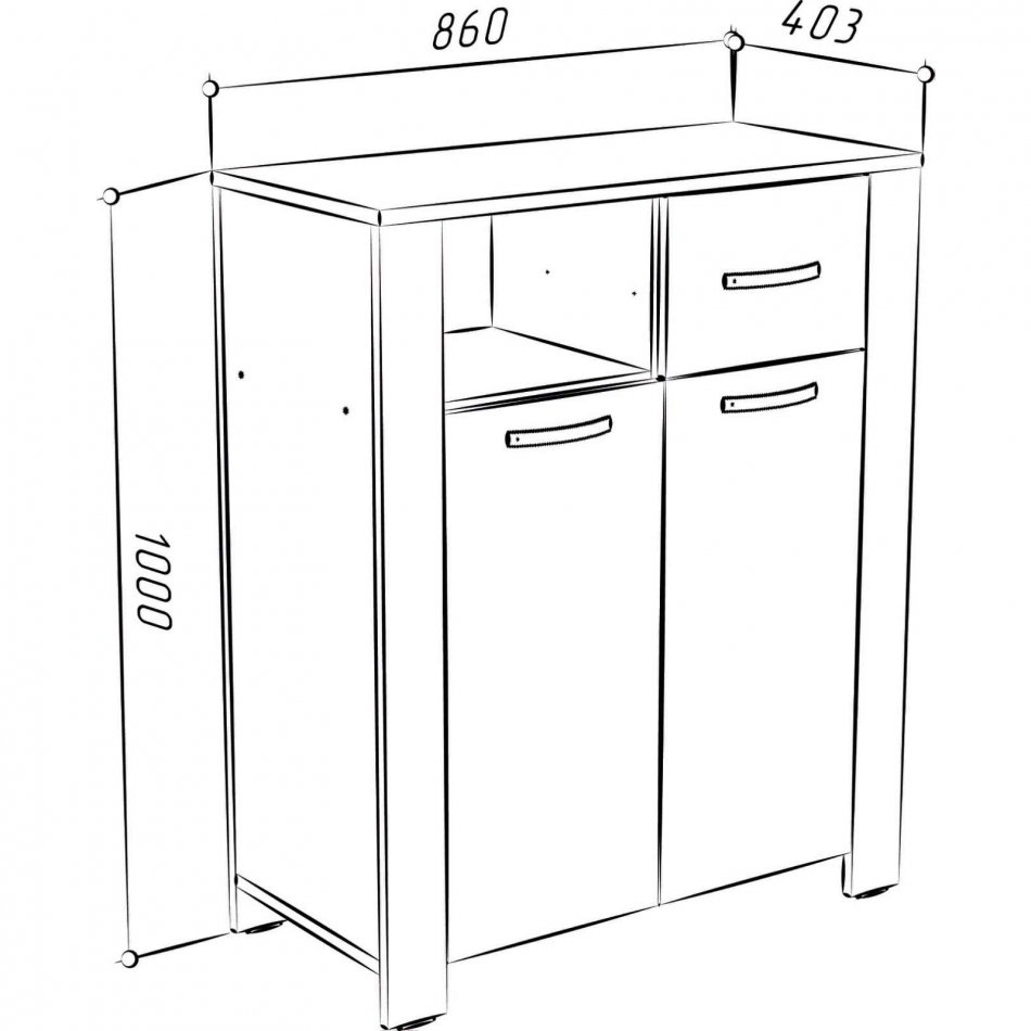 ВЕГА № 2 Комод2 д1я