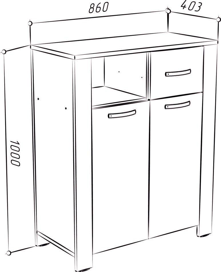 ВЕГА № 2 Комод2 д1я