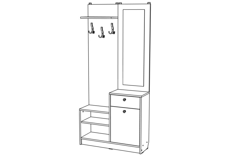 Прихожая МЛ - 3 Прихожая МЛ - 3