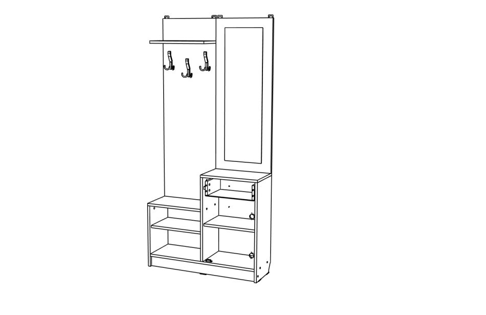 Прихожая МЛ - 3 Прихожая МЛ - 3