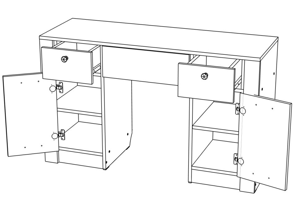 Гамма №22 Стол туалетный 1260 МЛ