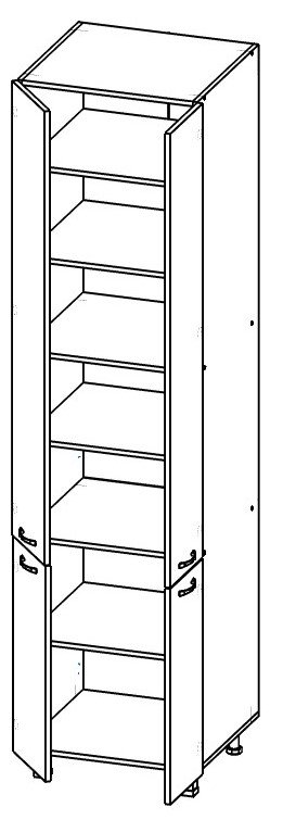 Прованс Пенал 800 витрина (2330)