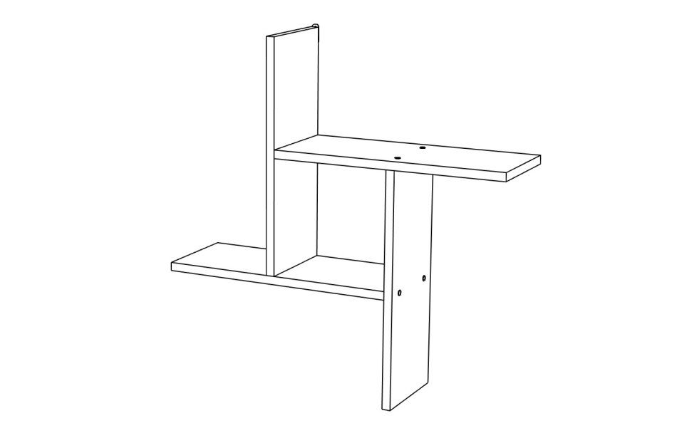 Полка МЛ- 1 (750*750) Полка МЛ- 1 (750*750)