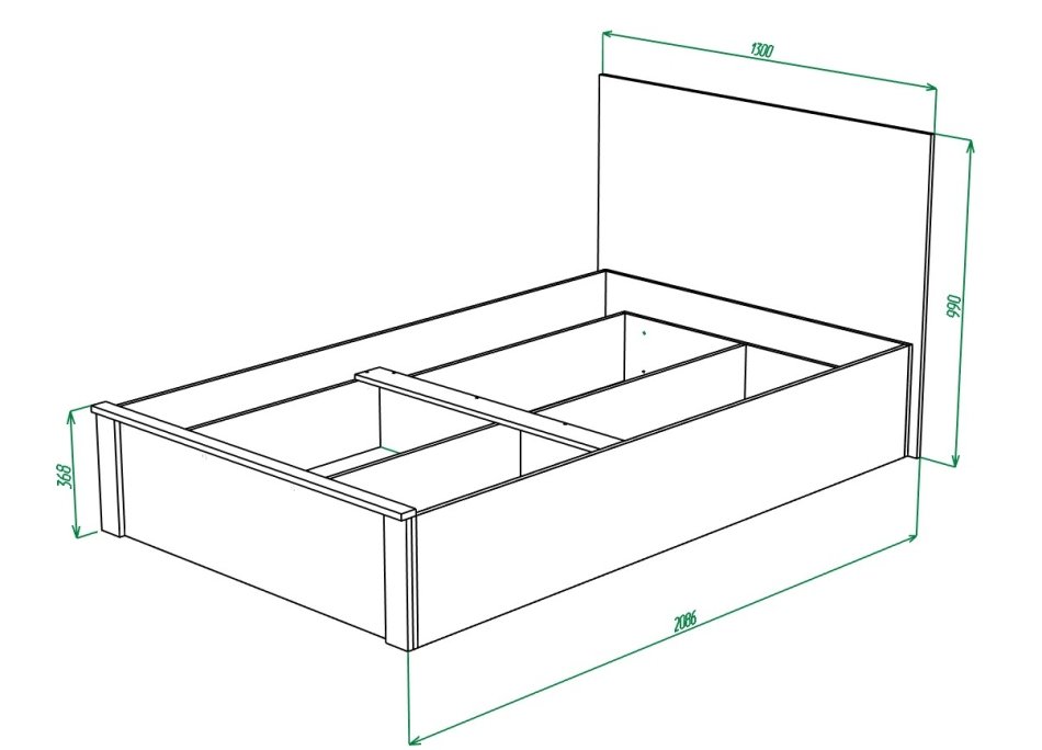 Гамма № 3 Кровать 1200